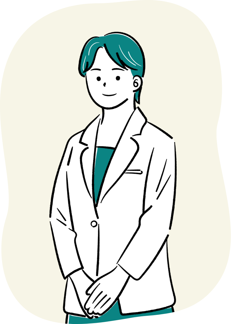 院長 三好 克枝イラスト